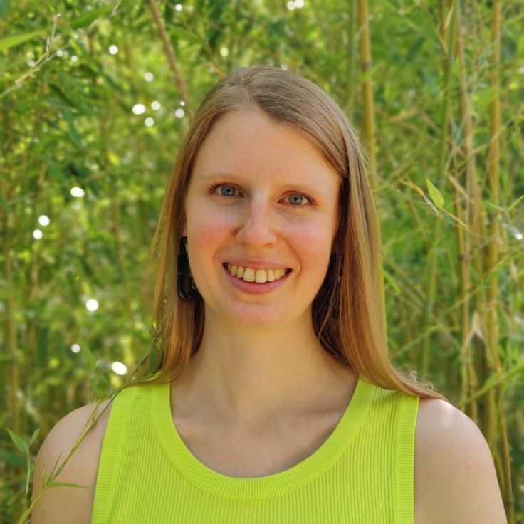 Hanna Shahuryna girl in the bamboo forest