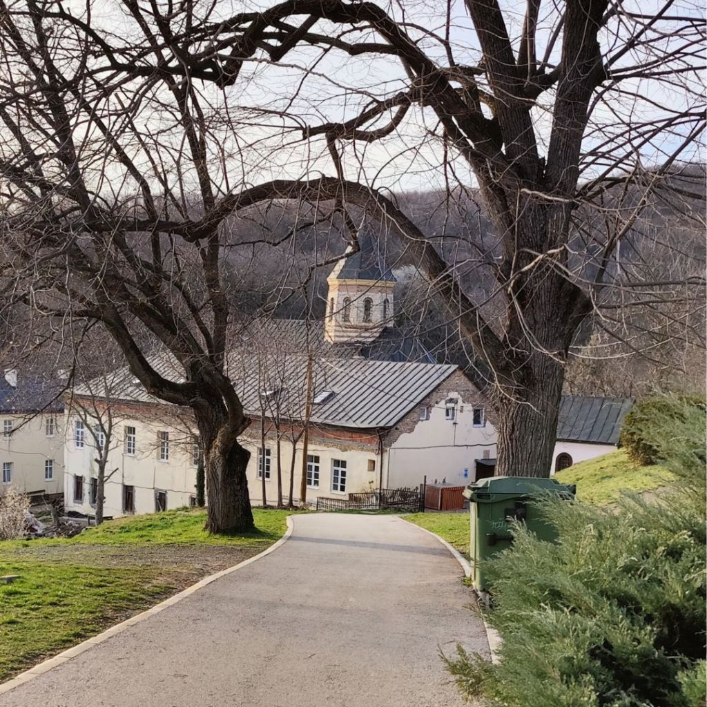 Old Monastery in Fruska Gora Hiking route near Novi Sad in Serbia